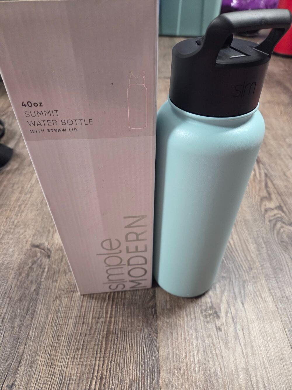 Simple Modern Water Bottle with Straw 40oz Vacuum Insulated Seaside NEW IN BOX